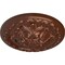 Ekena Millwork Acanthus Ceiling Medallion, Hand-Painted Copper Penny, 11 3/8"OD x 2"P CM11ACCPS - alternate 5